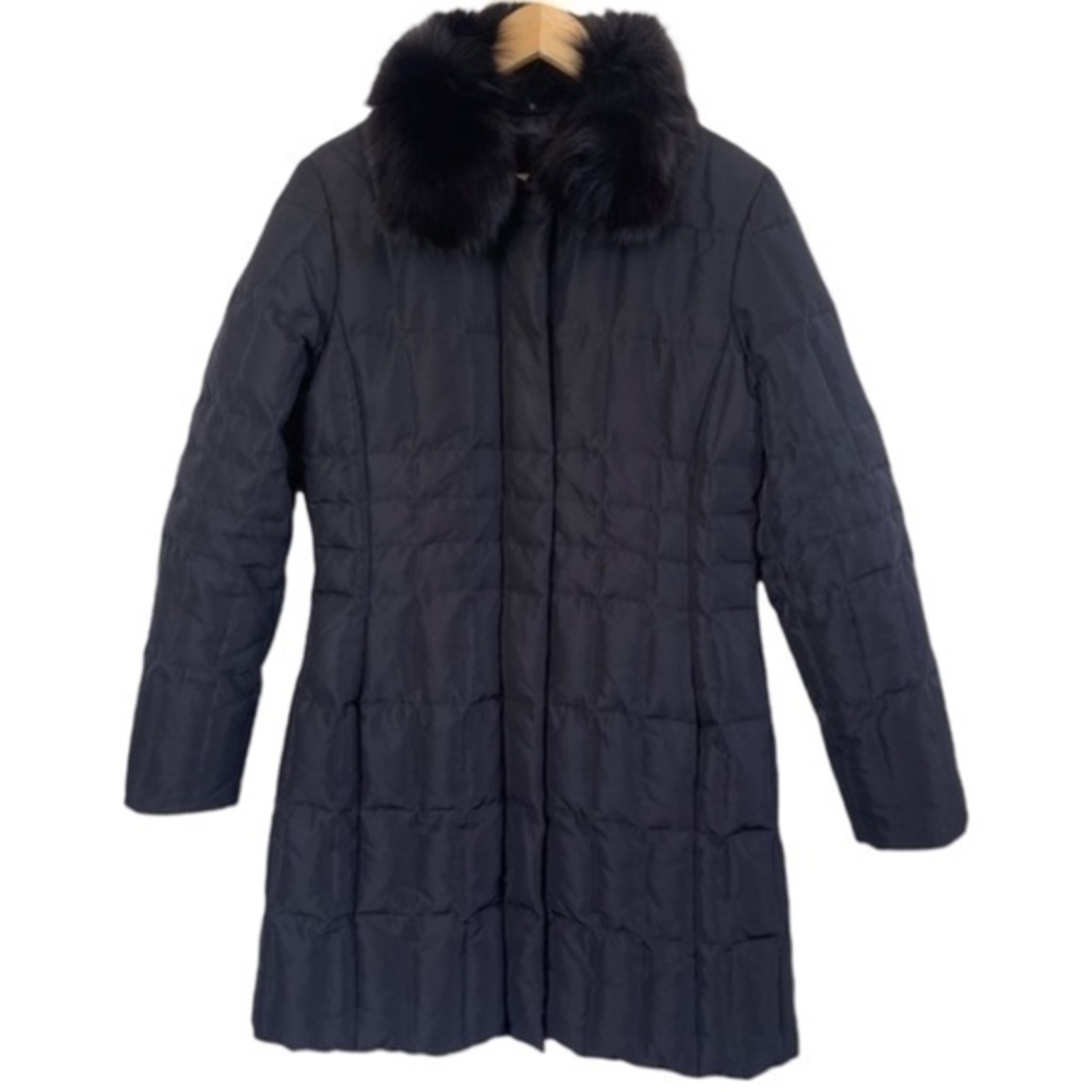 1 Madison Down Puffer Coat with Fox Fur Collar Size M